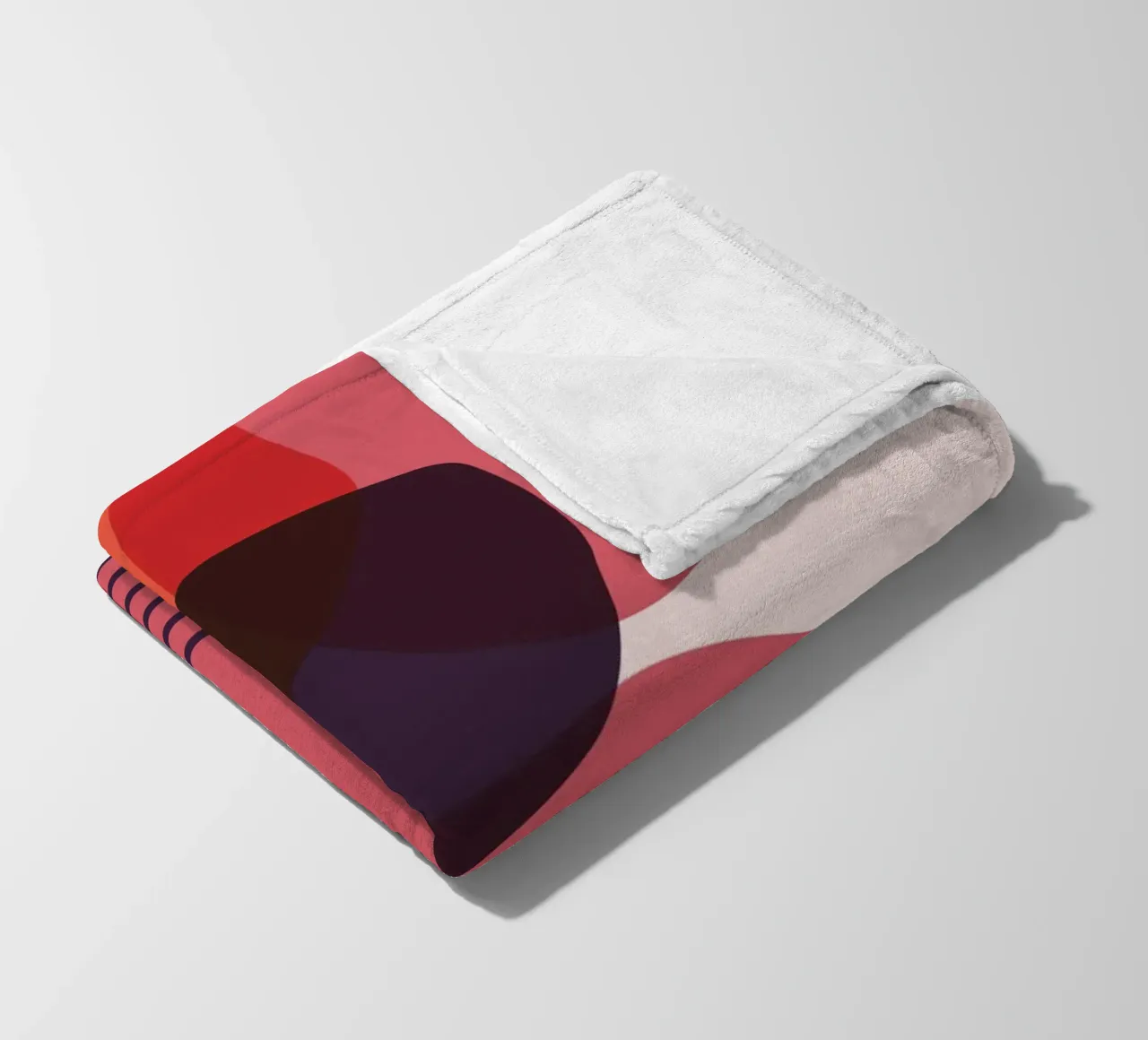 "Abstract forms - modern art fleece blanket by Whole©