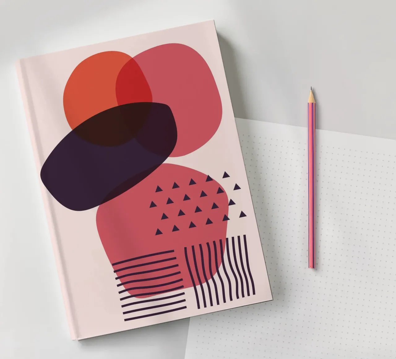 "Formes abstraites - Art moderne carnet de notes de Whole©