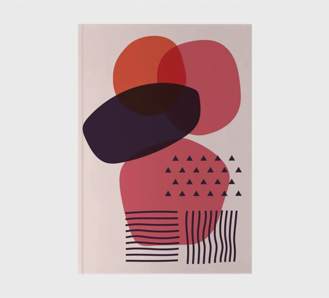 "Formes abstraites - Art moderne carnet de notes de Whole©