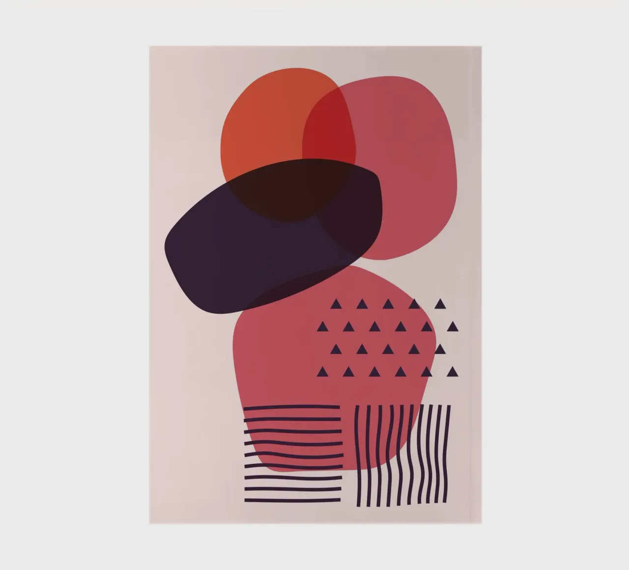 "Formes abstraites - Art moderne carnet de notes de Whole©