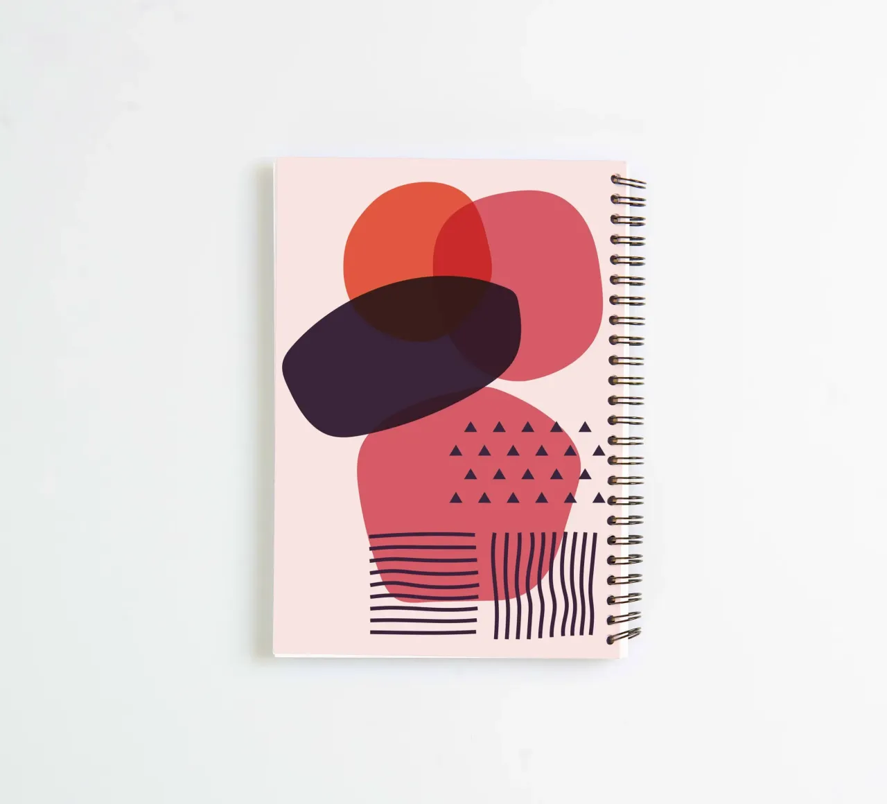 "Abstract forms - modern art spiral notebook by Whole©