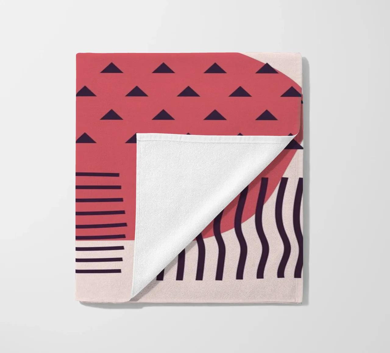 "Abstract forms - modern art beach towel by Whole©