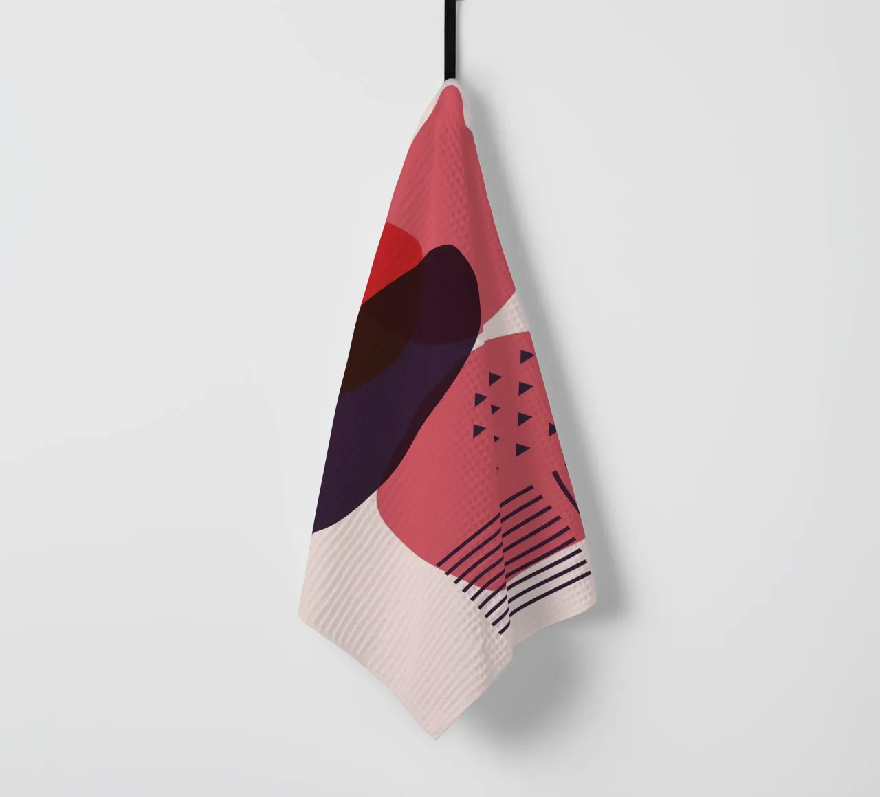 "Abstract forms - modern art tea towel by Whole©