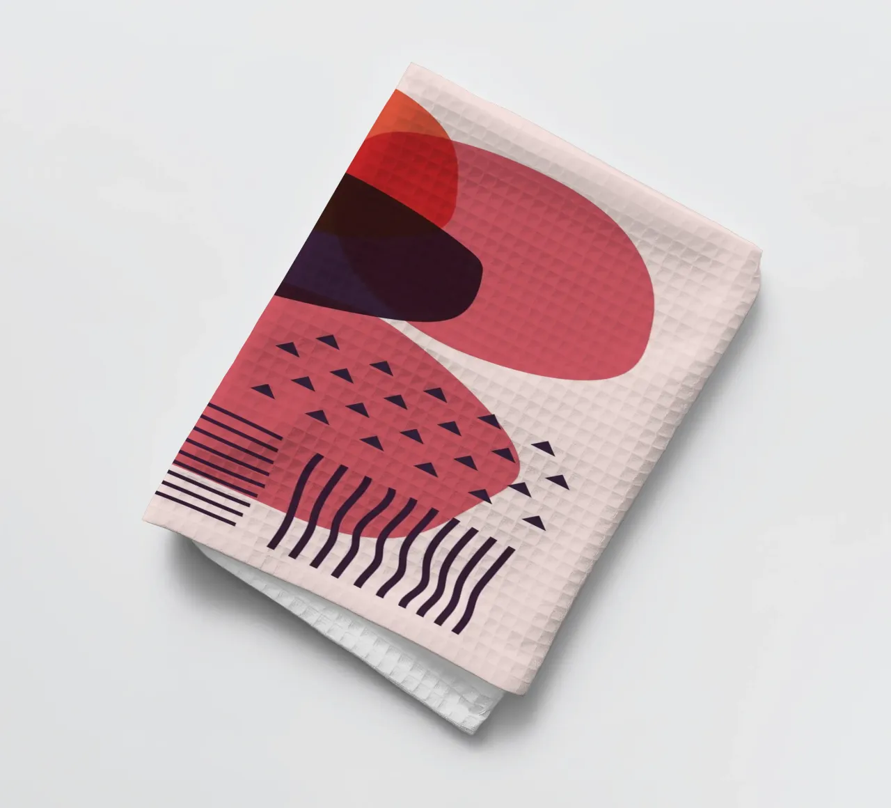 "Abstract forms - modern art tea towel by Whole©