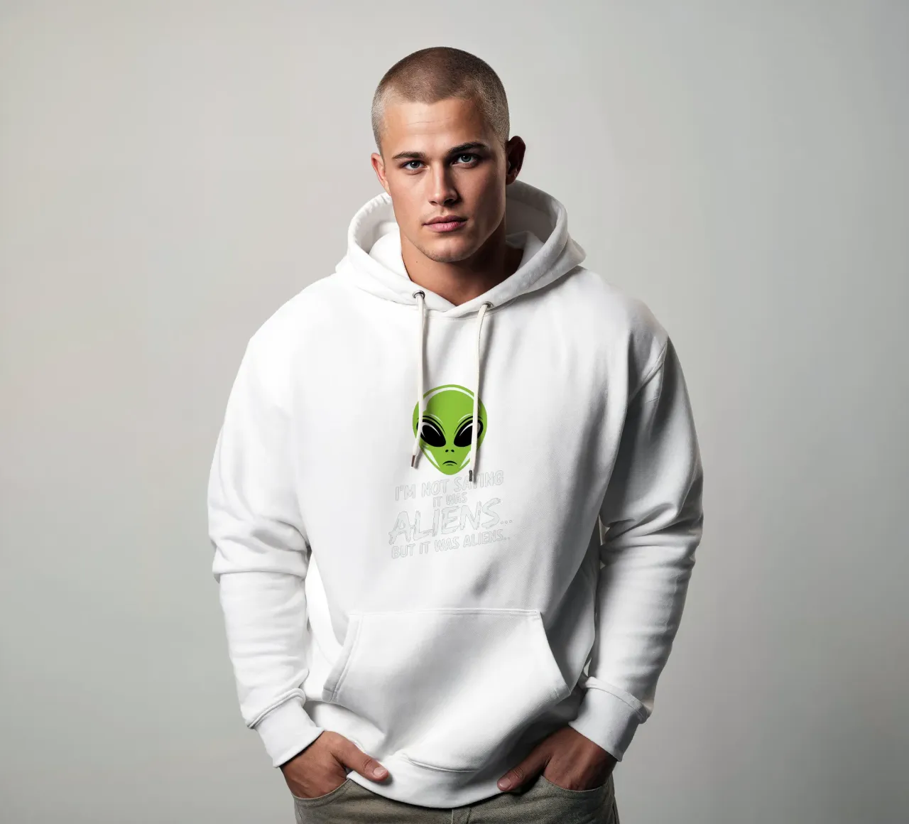 I'm not saying it was aliens... but it was aliens… sudadera con capucha de edsonramosart