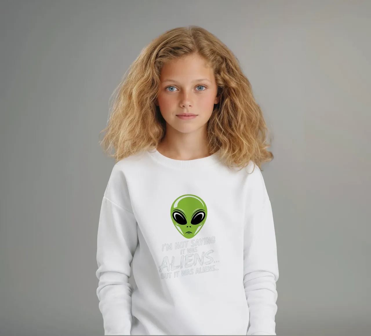 I'm not saying it was aliens... but it was aliens… felpa bambino da edsonramosart