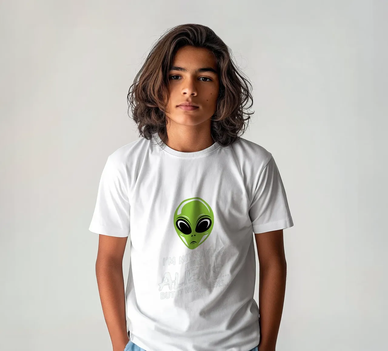 I'm not saying it was aliens... but it was aliens… t-shirt bambini da edsonramosart