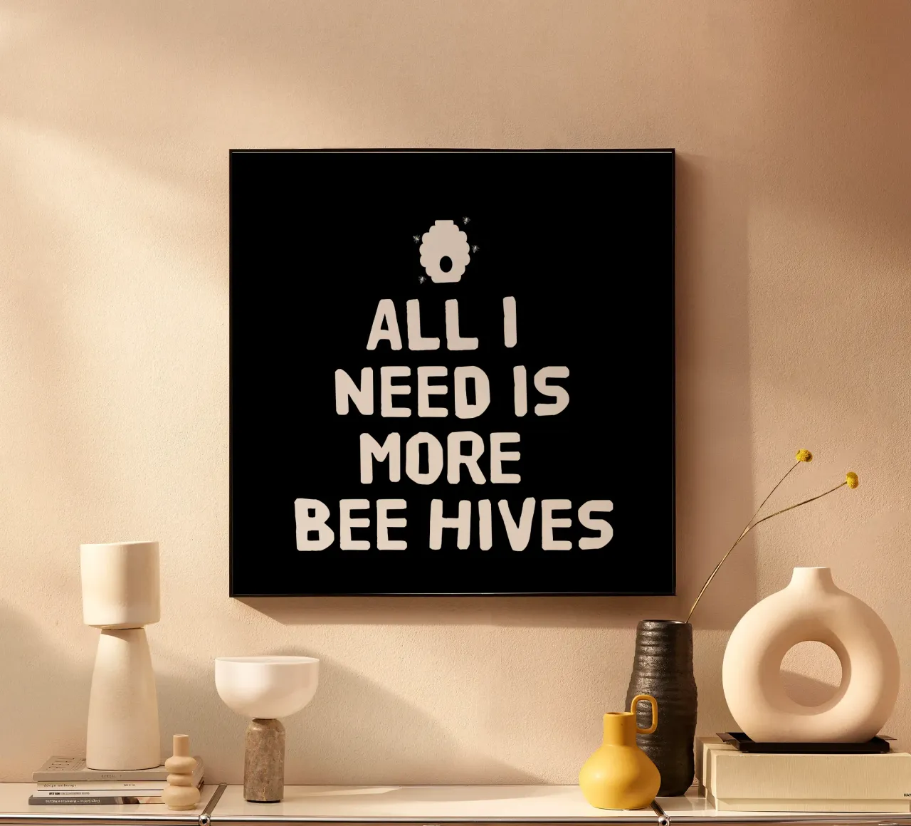 All i need is more bee hives alluminio dibond da happieeagle