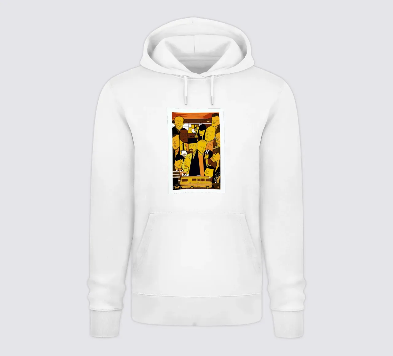 I'm the one who knocks - yellow version felpa con cappuccio da Ale Giorgini