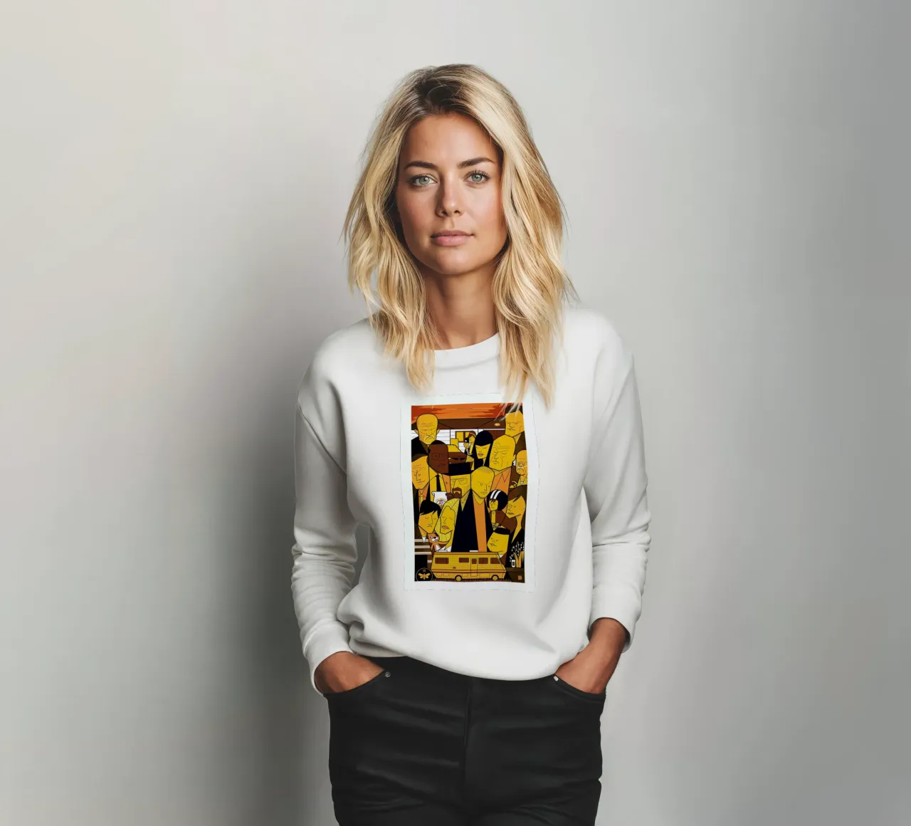 I'm the one who knocks - yellow version felpa da Ale Giorgini