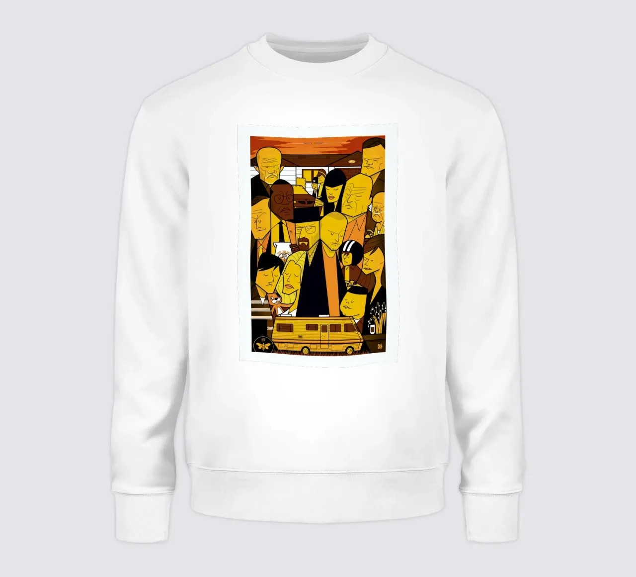 I'm the one who knocks - yellow version Sweatshirt von Ale Giorgini
