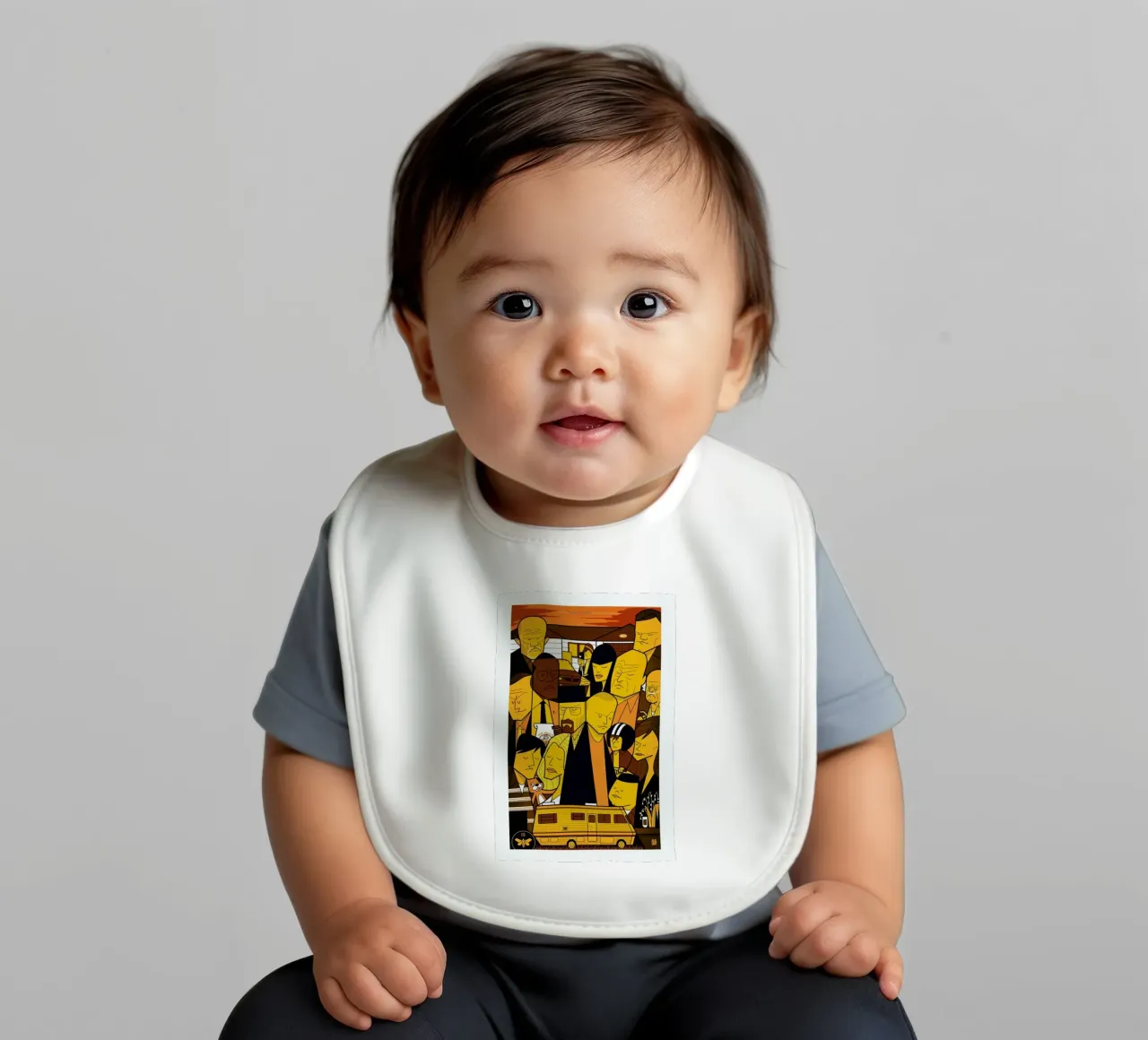 I'm the one who knocks - yellow version babero de Ale Giorgini