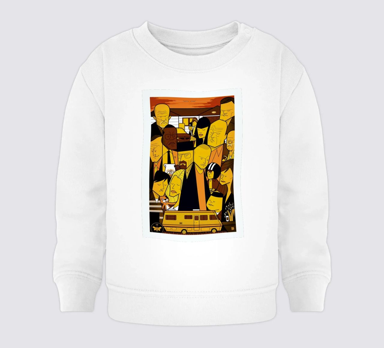 I'm the one who knocks - yellow version felpa neonato da Ale Giorgini