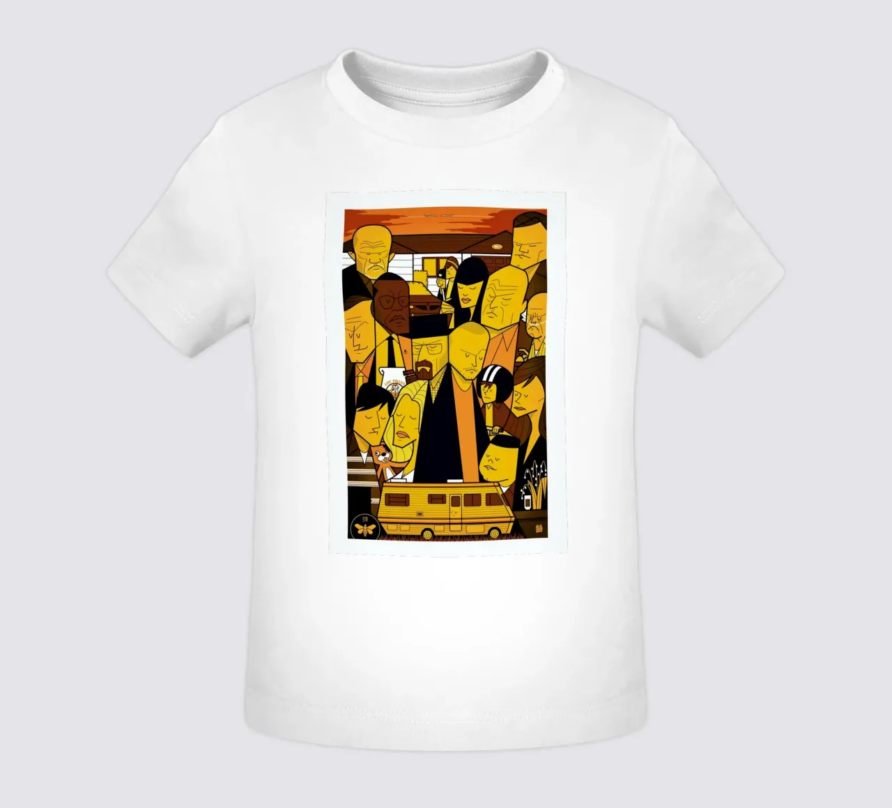 I'm the one who knocks - yellow version maglietta neonato da Ale Giorgini