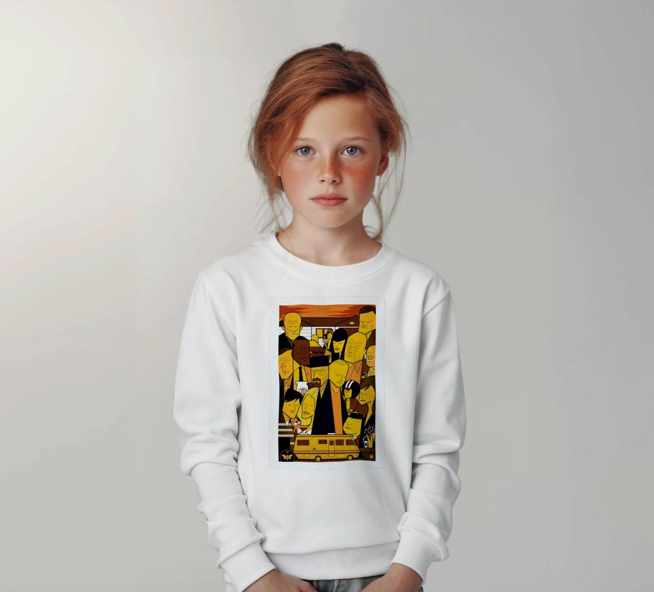 I'm the one who knocks - yellow version felpa bambino da Ale Giorgini