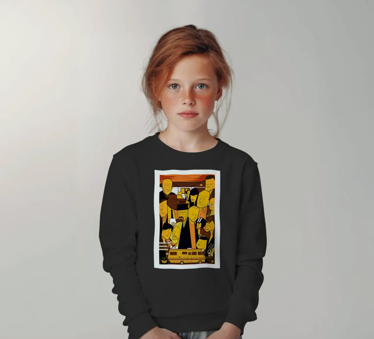 I'm the one who knocks - yellow version felpa bambino da Ale Giorgini