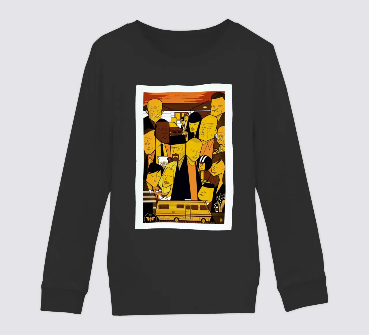 I'm the one who knocks - yellow version felpa bambino da Ale Giorgini