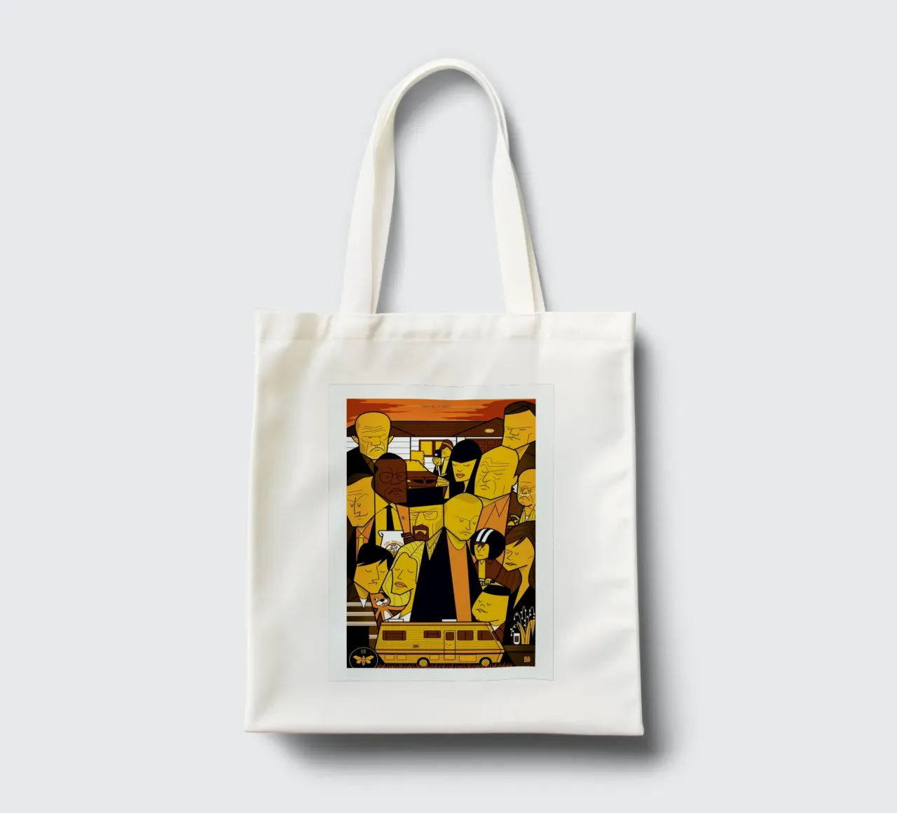 I'm the one who knocks - yellow version borsa in juta da Ale Giorgini
