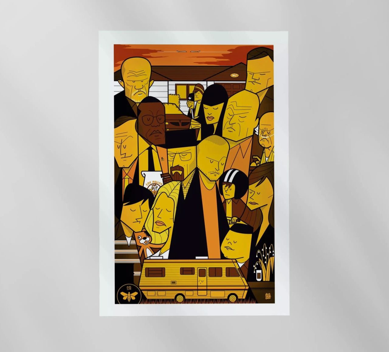 I'm the one who knocks - yellow version pellicola backlit da Ale Giorgini