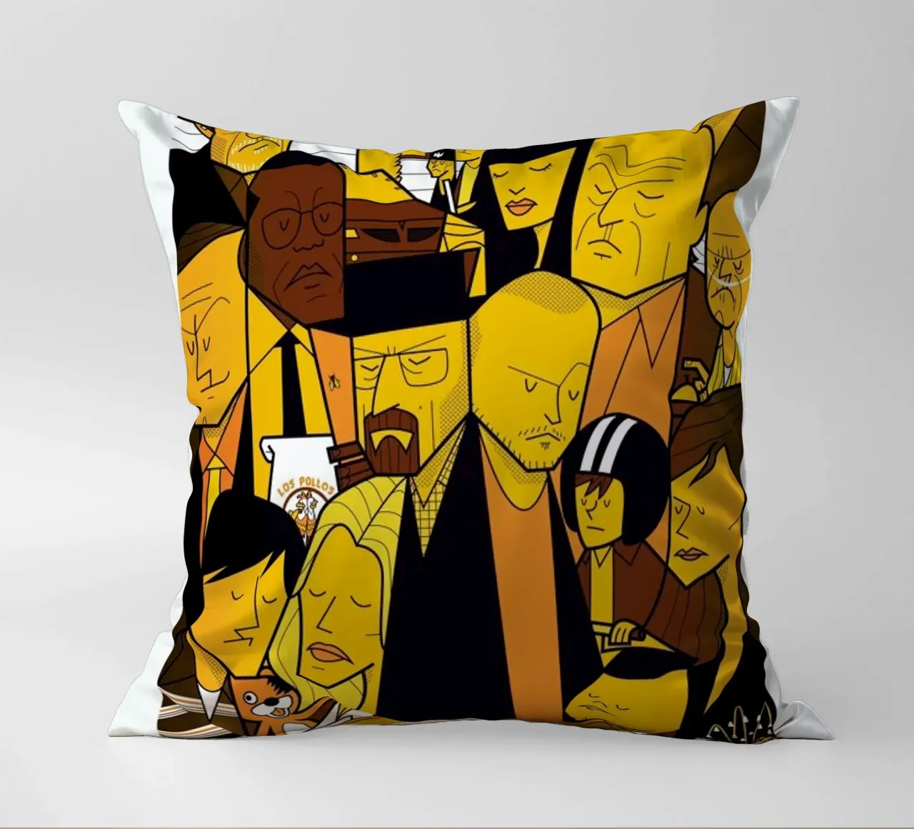 I'm the one who knocks - yellow version cojín de Ale Giorgini
