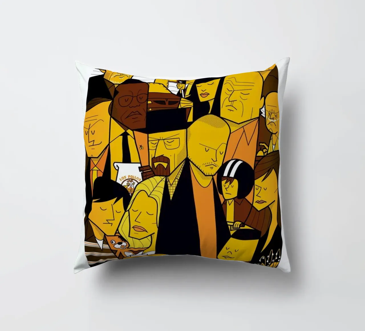 I'm the one who knocks - yellow version cojín de Ale Giorgini