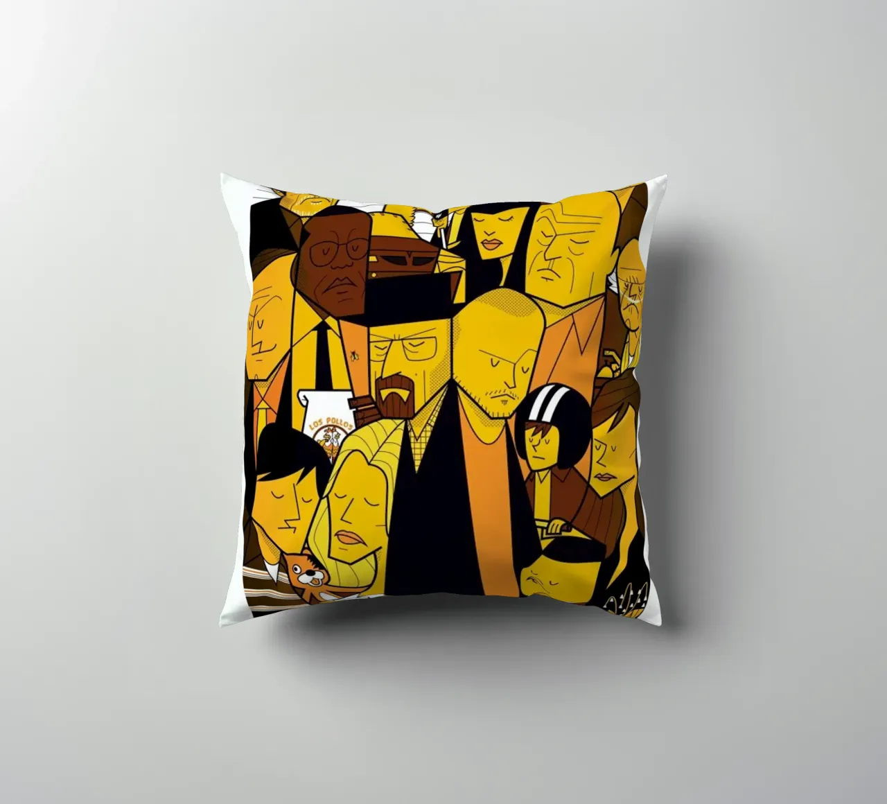 I'm the one who knocks - yellow version cojín de Ale Giorgini
