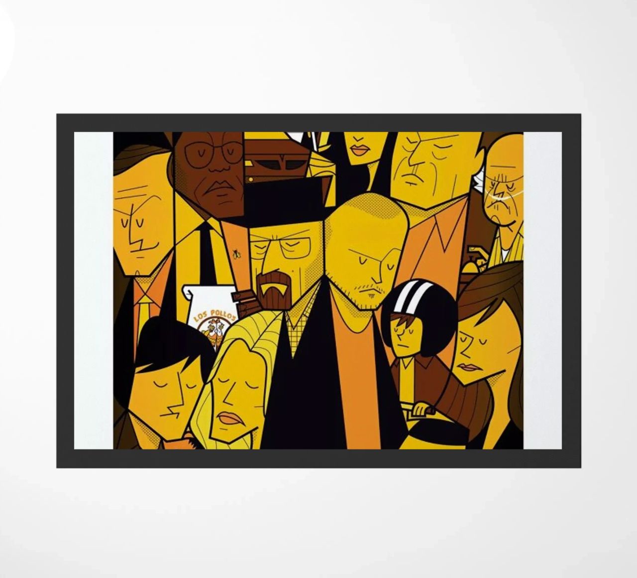 I'm the one who knocks - yellow version paillasson de Ale Giorgini