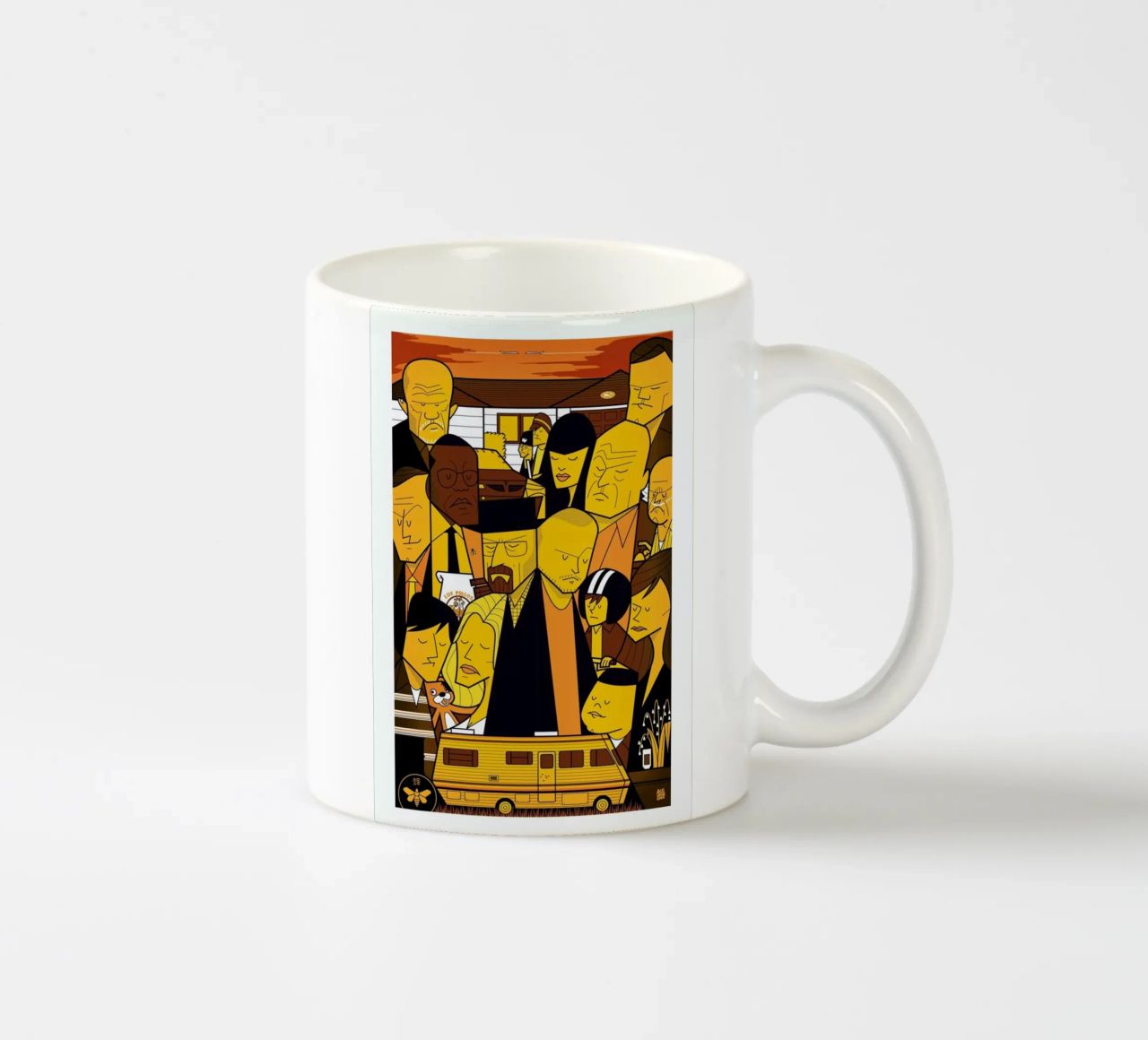 I'm the one who knocks - yellow version mug en céramique de Ale Giorgini