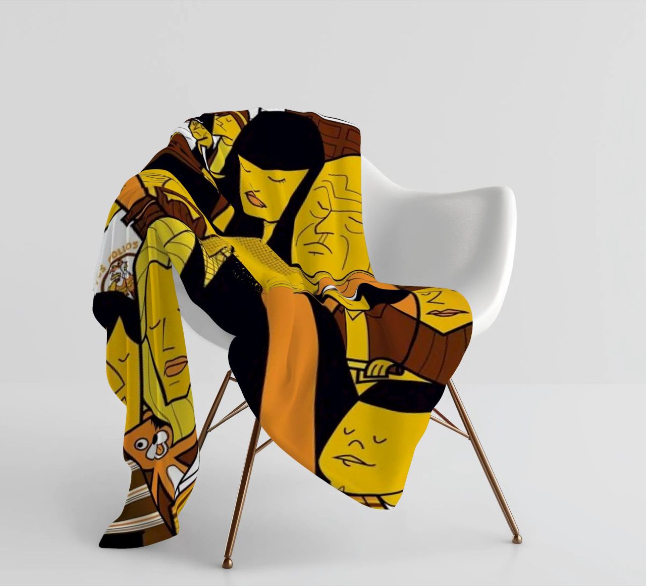 I'm the one who knocks - yellow version Fleecedecke von Ale Giorgini