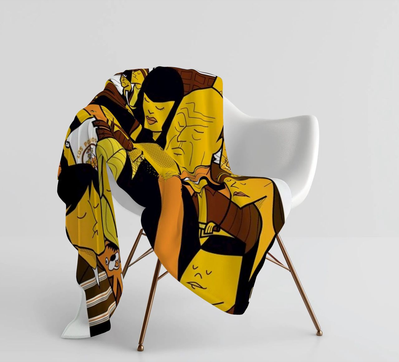 I'm the one who knocks - yellow version Fleecedecke von Ale Giorgini