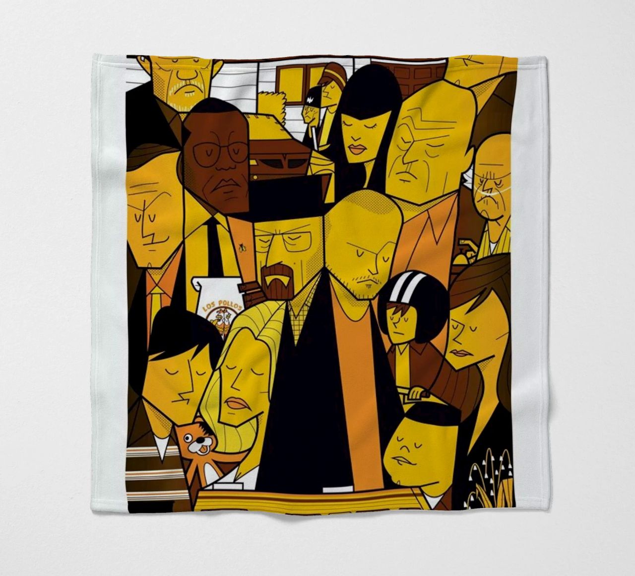 I'm the one who knocks - yellow version Fleecedecke von Ale Giorgini
