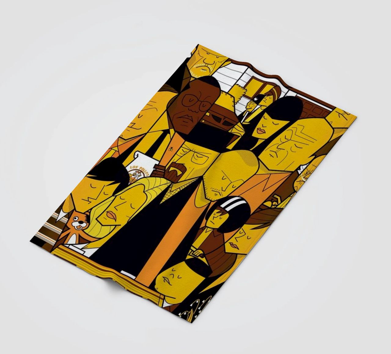I'm the one who knocks - yellow version Fleecedecke von Ale Giorgini