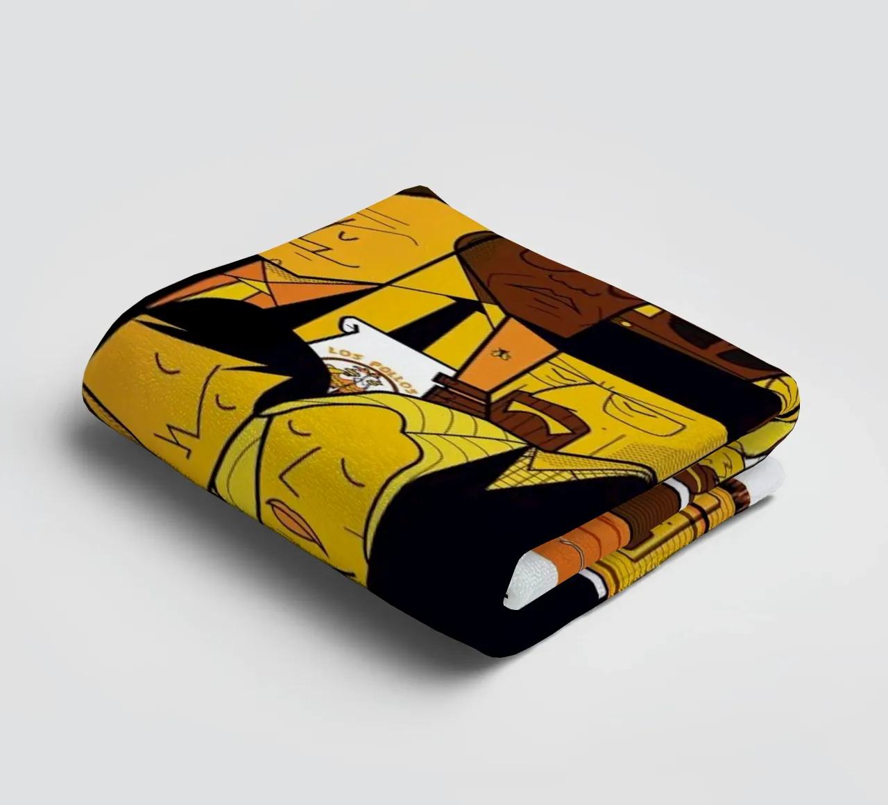 I'm the one who knocks - yellow version Handtuch von Ale Giorgini