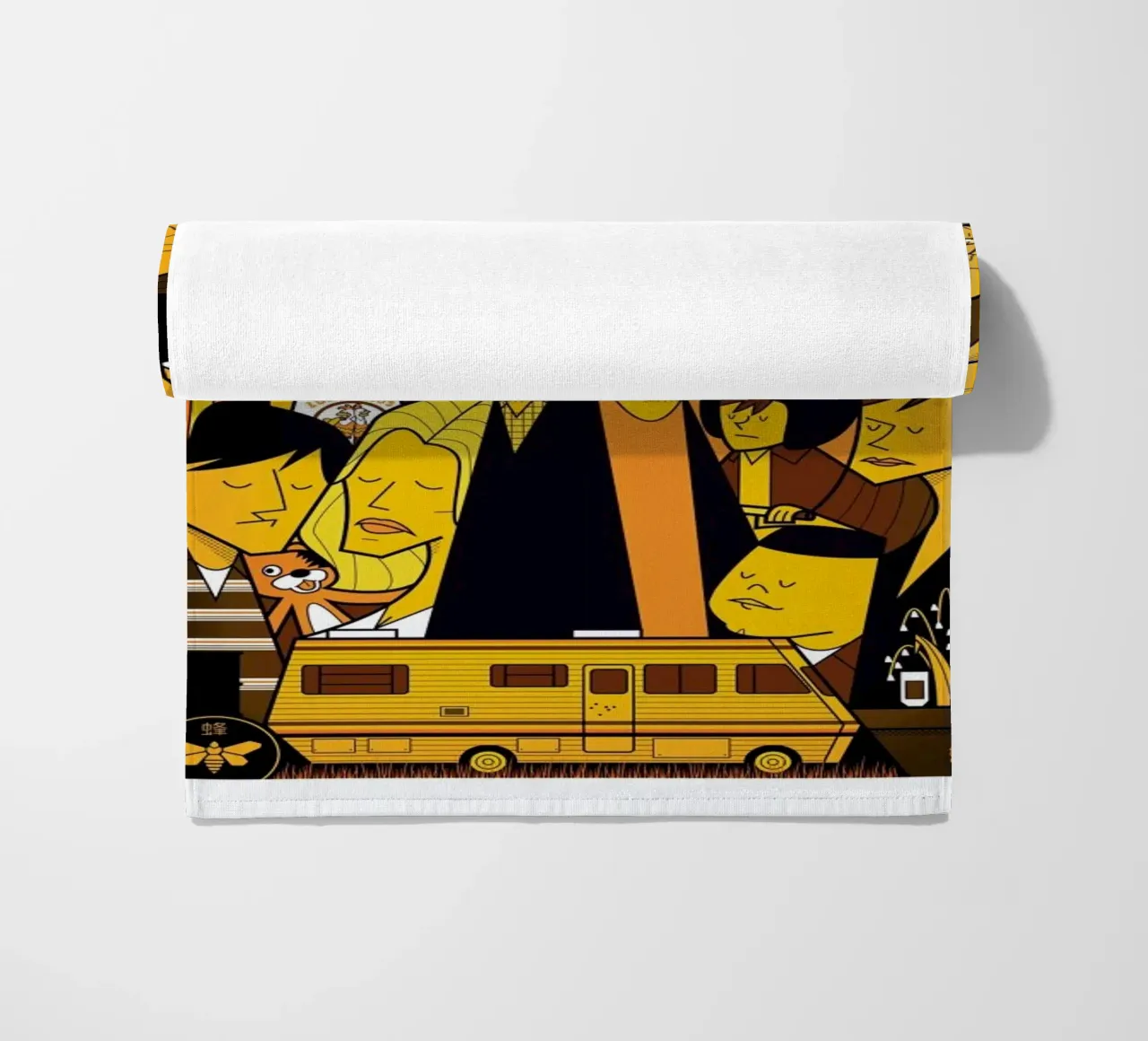 I'm the one who knocks - yellow version toalla de playa de Ale Giorgini