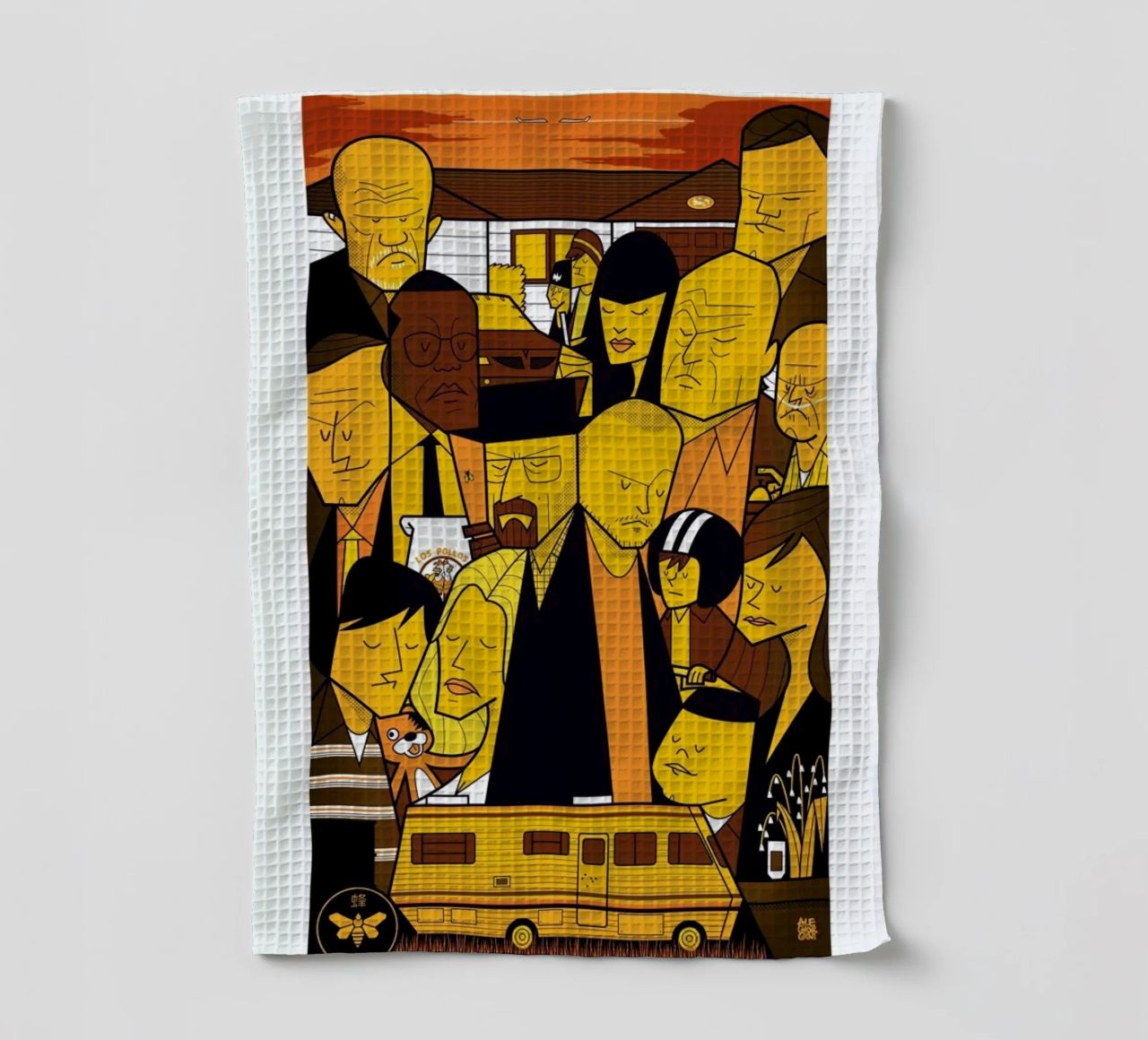I'm the one who knocks - yellow version torchon de Ale Giorgini
