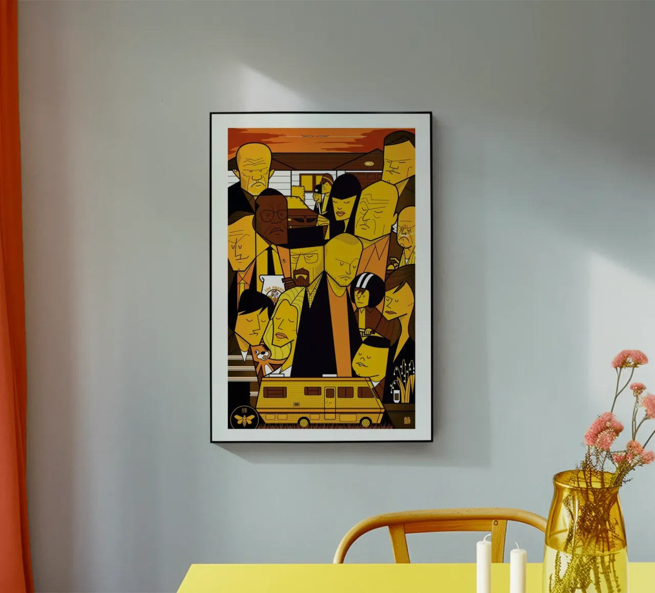 I'm the one who knocks - yellow version plexiglass da Ale Giorgini