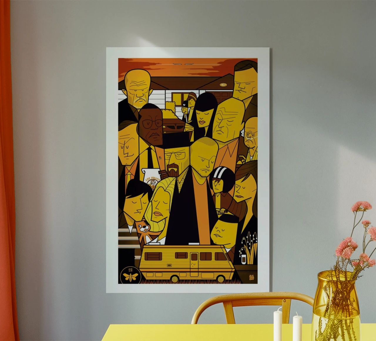 I'm the one who knocks - yellow version plexiglass da Ale Giorgini
