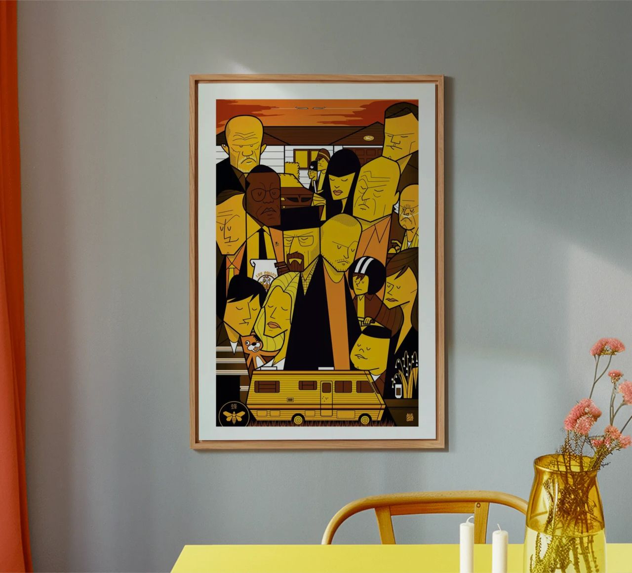 I'm the one who knocks - yellow version alluminio dibond da Ale Giorgini