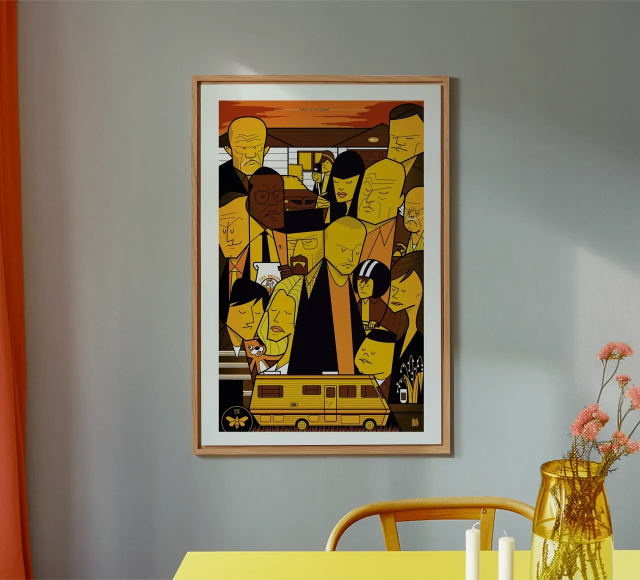 I'm the one who knocks - yellow version alluminio dibond da Ale Giorgini