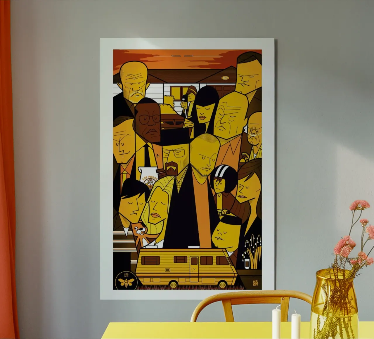 I'm the one who knocks - yellow version pannello forex da Ale Giorgini