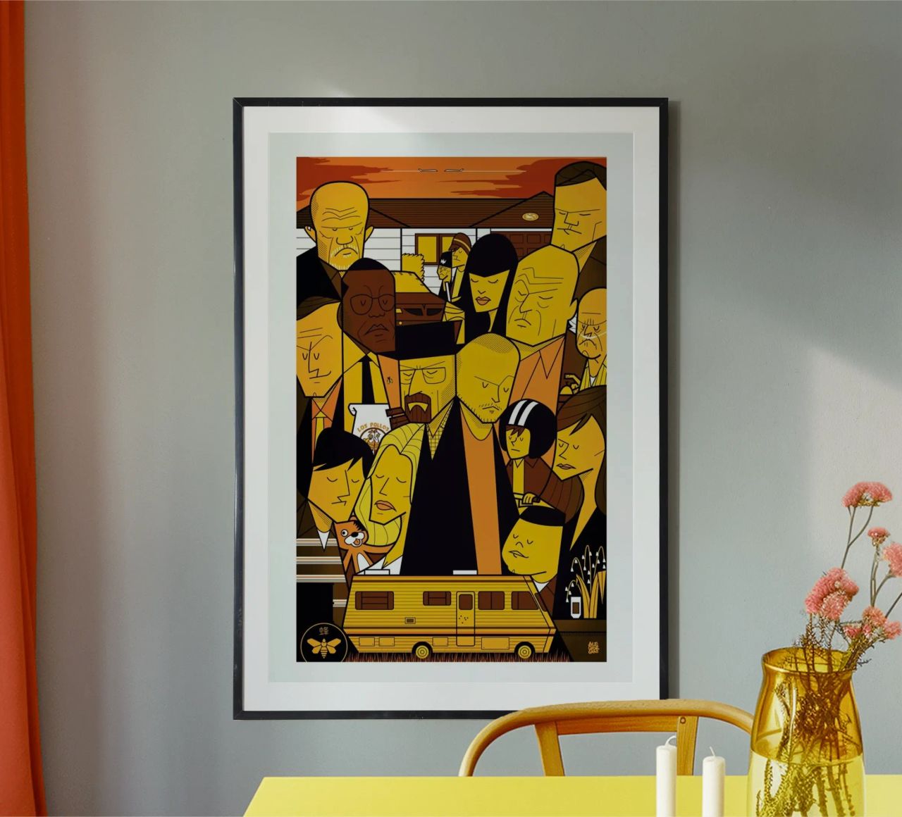 I'm the one who knocks - yellow version poster de Ale Giorgini