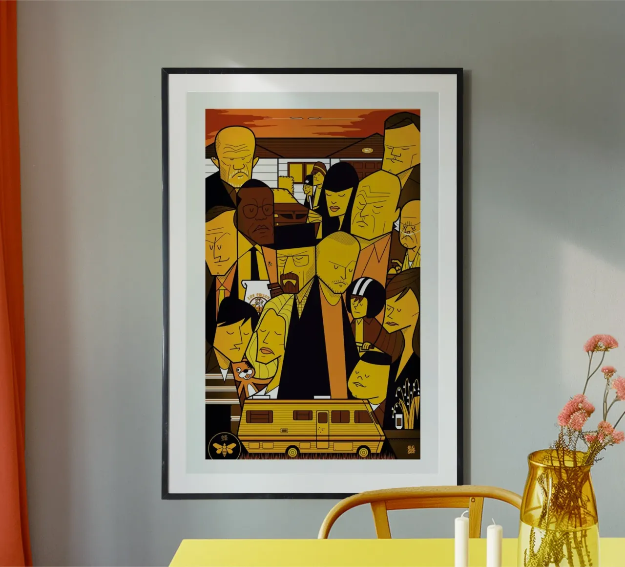 I'm the one who knocks - yellow version poster da Ale Giorgini