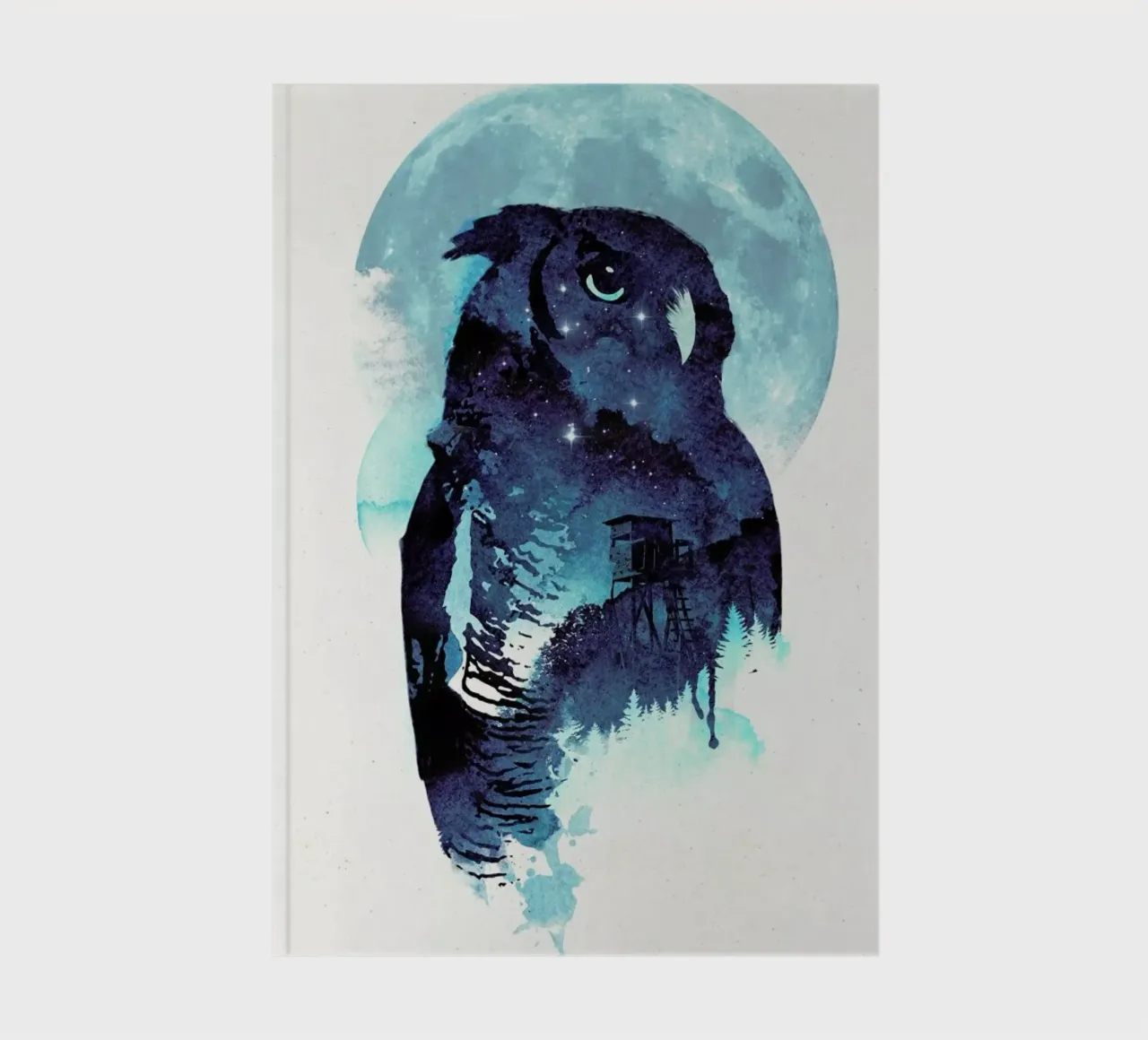 Midnight owl notebook by Róbert Farkas