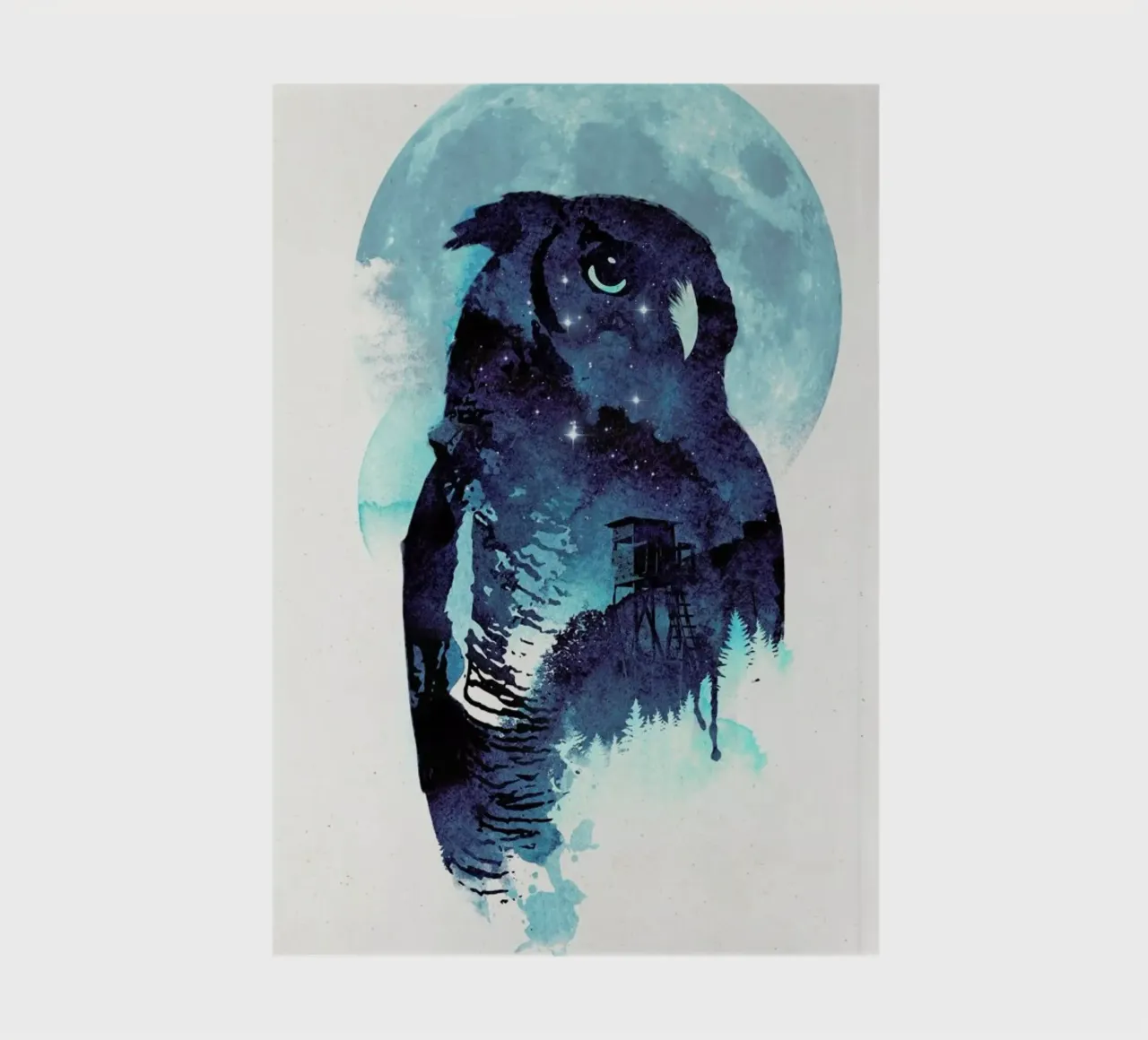 Midnight owl notebook by Róbert Farkas