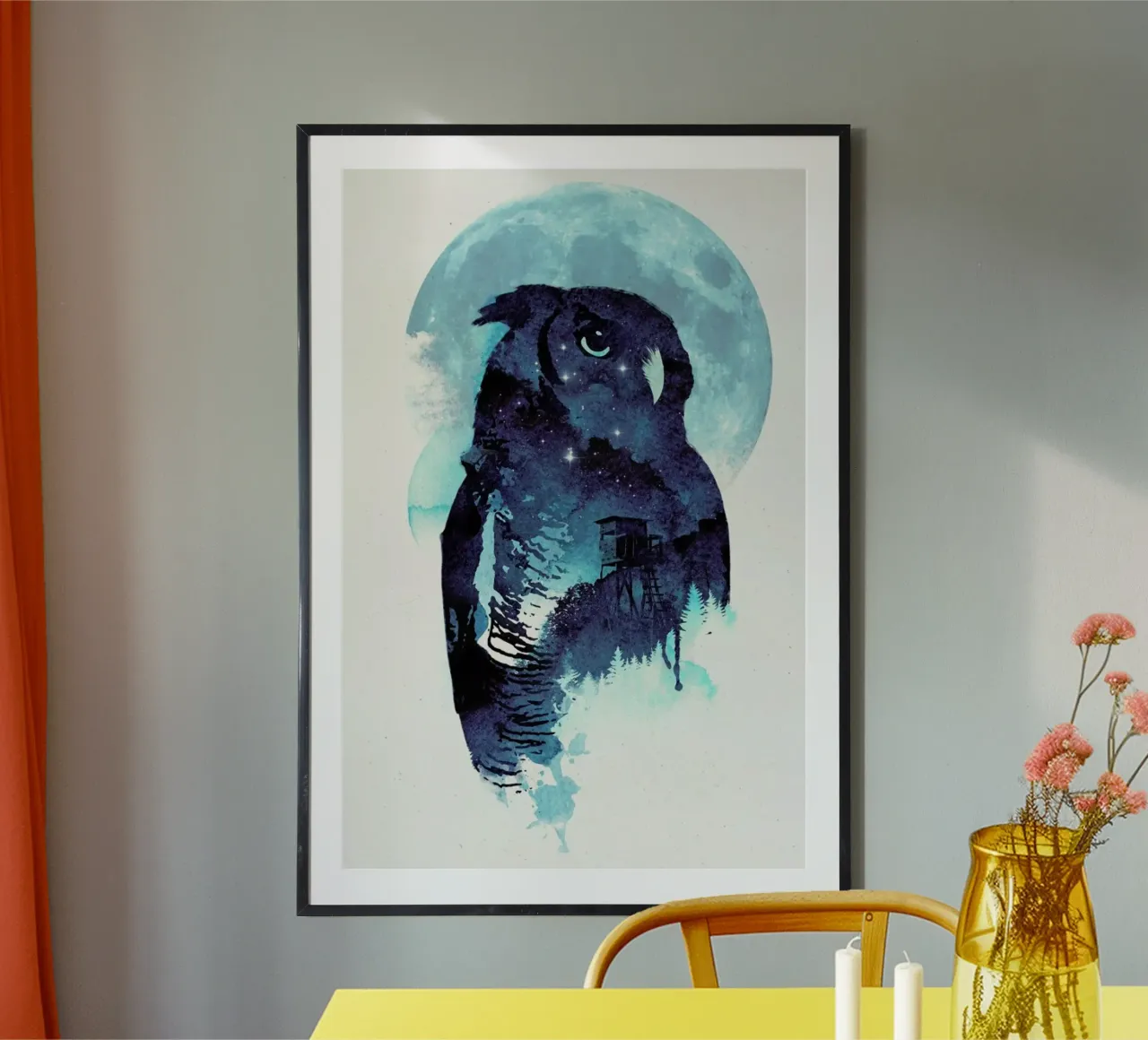 Midnight owl hahnemühle by Róbert Farkas