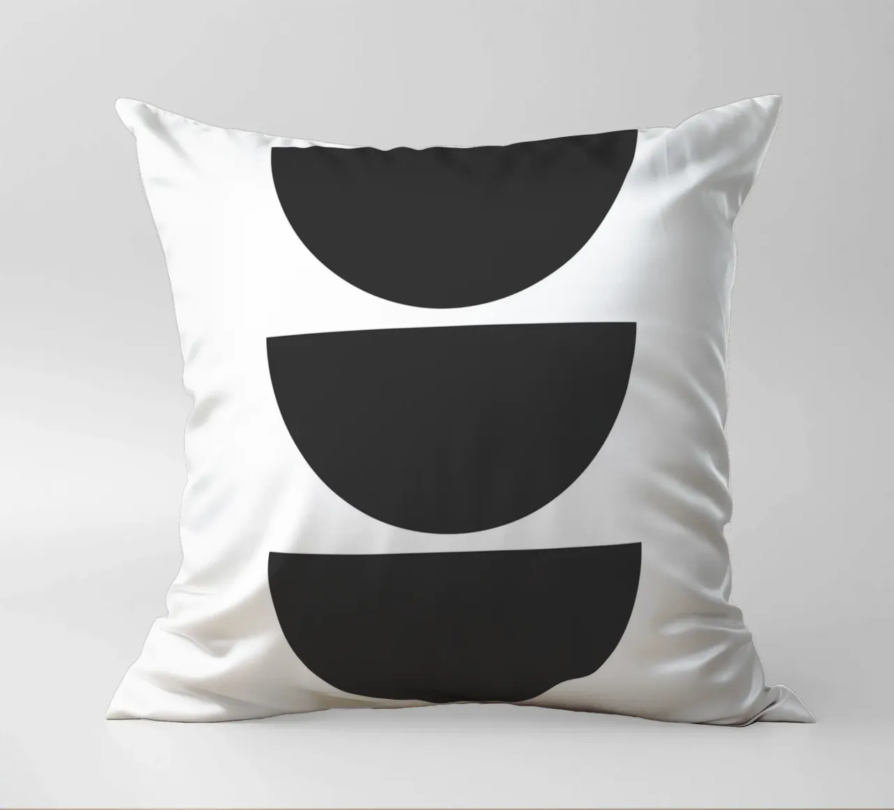 Three black semicircles cuscino da LisaArtes