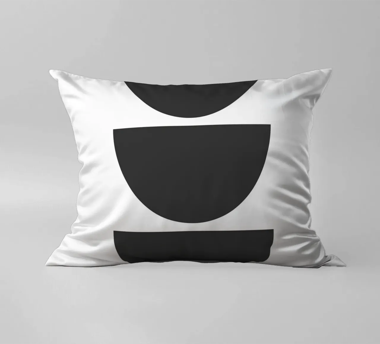 Three black semicircles cuscino da LisaArtes