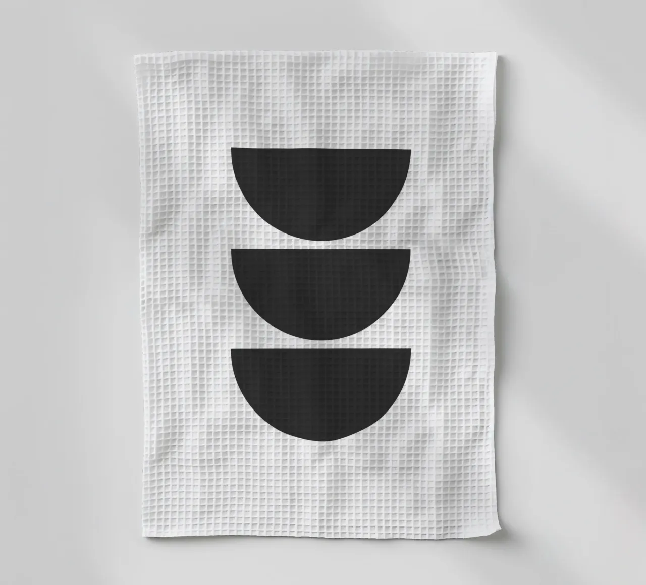 Three black semicircles canovaccio da cucina da LisaArtes