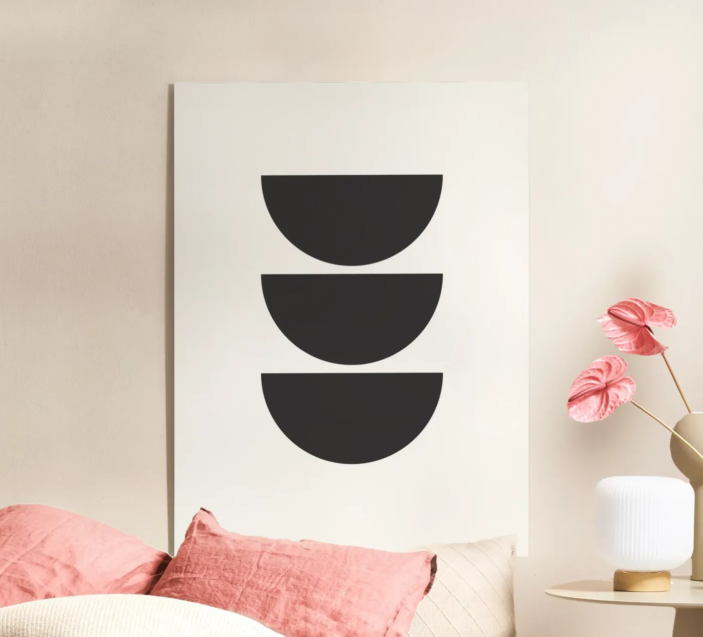 Three black semicircles plexiglass da LisaArtes