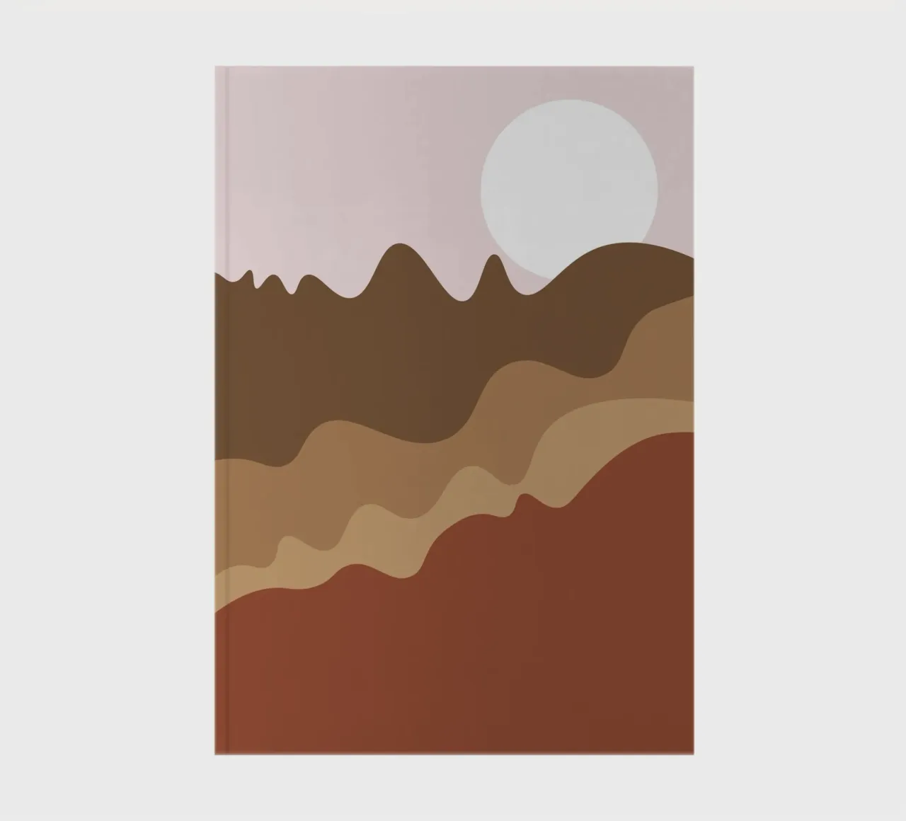 Rolling mountains notebook by LisaArtes